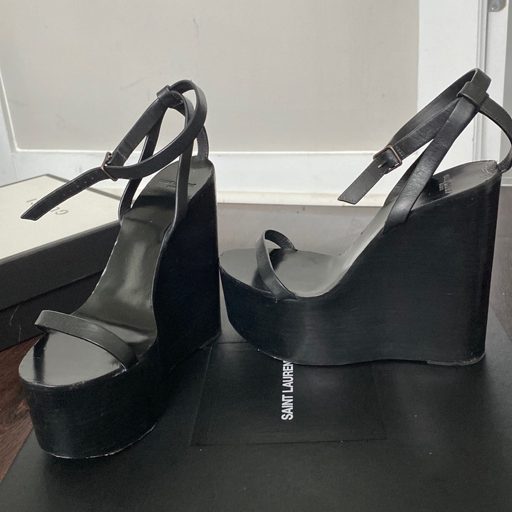 Platform YSL wedges